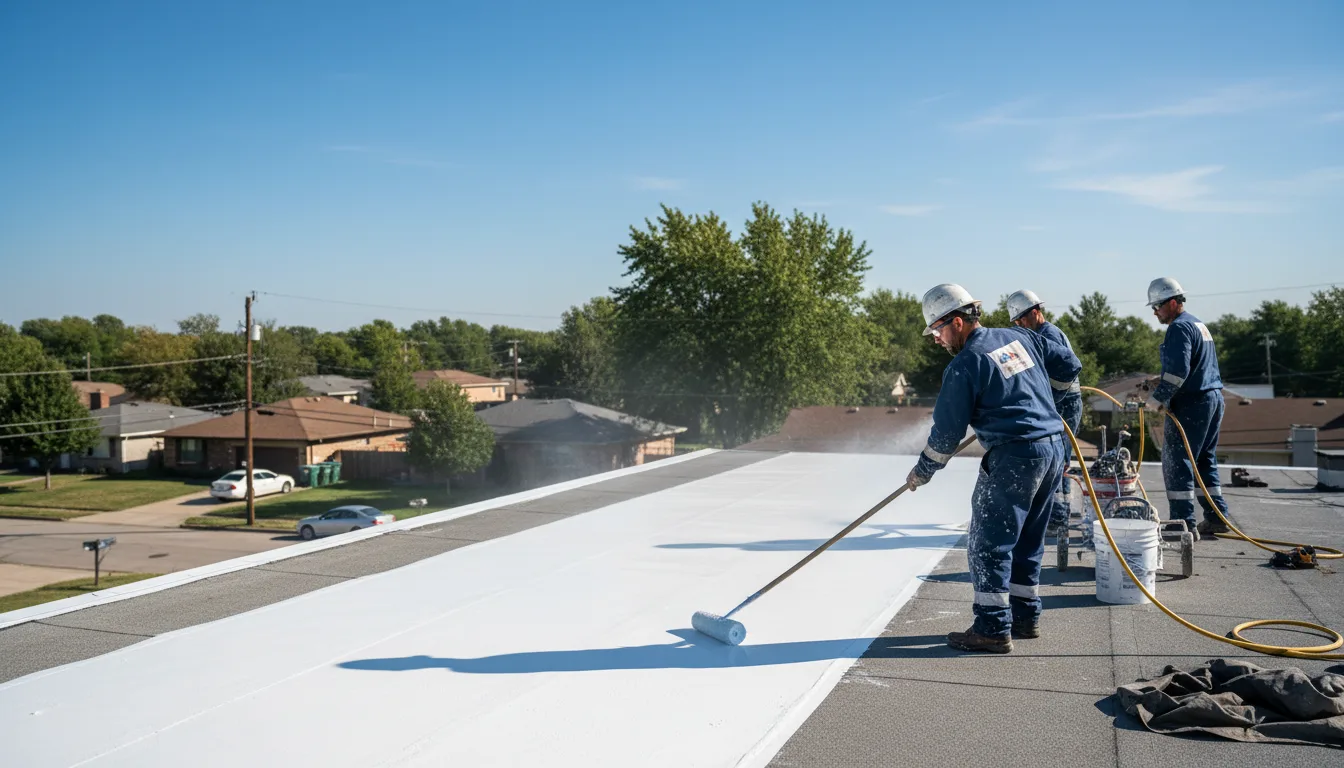 Commercial roof coating in Lake Fork, IL near me